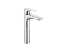 Roca A5A3790C00 Mezclador Lavabo, Caño Alto, Cuerpo Liso, Cold Start, Colección Atlas, Cromado