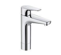 Roca A5A3D90C00 monomando lavabo caño mezzo, cuerpo liso, Cold Start, coleccion Atlas, cromado