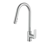Roca A5A816EC00 Mezclador Cocina Caño U, Coleccion Cala, Caño Extraíble, Cromado