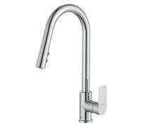 Roca A5A816EC00 Mezclador Cocina Caño U, Coleccion Cala, Caño Extraíble, Cromado