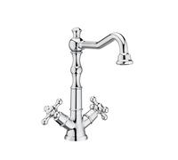 Roca A5A844BC00 Mezclador Bimando Cocina, Coleccion Carmen, Caño Giratorio, Cromo