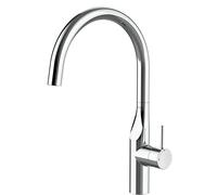 Roca A5A844DC00 Mezclador Cocina, Caño Curvo, Glera, Cromo