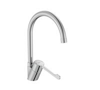 Roca A5A8E5GC00 - Mezclador Monomando de cocina VICTORIA PRO-N con caño giratorio y maneta ergonómica alargada. Acabado cromado.