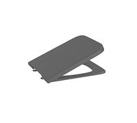 Roca A80153264B Asiento y Tapa SUPRALIT®, Inspira Square, Caida Amortiguada, Color ONIX