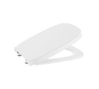 Roca A8019D200B - Tapa y asiento de Supralit® para inodoro con caída amortiguada, Colección Debba Square blanco