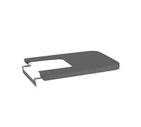 Roca A80653264B Inspira Square Tapa SUPRALIT Bidé Caída Amortiguada, Color Onix