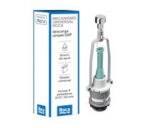 Roca A822502200 Mecanismo de descarga simple con 4 pulsadores, Blanco | 4 Pulsadores con Patillas Roscables Incluidos, Descarga Interrumpible, Resistente a la Cal y Antifugas, Fácil Instalación