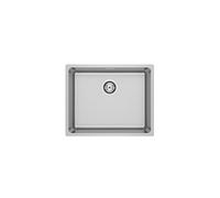 Roca A870P10500 Fregadero 1 Cubeta 500x400x200 sobre o Bajo Encimera, Coleccion Roma, Acero Inox