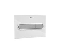 Roca A890195005 PL1 DUAL (ONE) Placa Accionamiento Descarga Dual, Color Blanco y Gris
