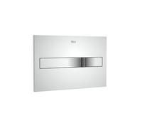 Roca A890196001 PL2 DUAL (ONE) Placa Accionamiento Descarga Dual, Cromado