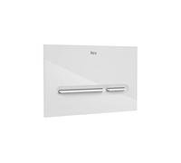 Roca A890199000 Placa de accionamiento PL5 Dual One con descarga dual Blanca