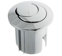 Roca AH0001800R Dual Flush Chrome - Varillas roscadas compatibles con botón pulsador, cuerpo corto, paquete D2D vendido por Plumb IQ