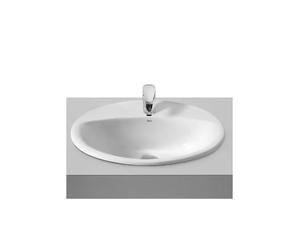 ROCA ALOA A327865000 Lavabo sobre encimera de 56 cm de porcelana en color blanco