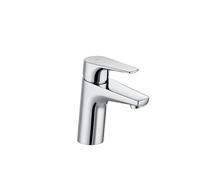 Roca Atlas Grifería para lavabo con tecnología Cold Start, grifo monomando de repisa con enlaces de alimentación flexibles, mezclador para cuarto de baño de fácil instalación, cromado, A5A3290C00