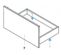 Roca AU00182WHR - Kit De Cajón Blanco 900Mm Recambio - Mueble - Prisma