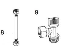 Roca AV0010300R - Kit Ll De Pas 1/2"X1/2" + Flex In-Tank Recambio - Colleción De Baño - Colecciones De Baño - Int In-Tank