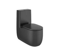 Roca Beyond Inodoro completo de 39,5 cm fabricado en porcelana con acabado de color onix