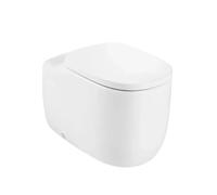 Roca Beyond Inodoro con tecnología rimless y tanque alto de 58 cm fabricado en porcelana de color blanco