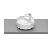 Roca Beyond lavabo 45.5x45.5 cm circular sobre encimera blanco brillante A3270B9000