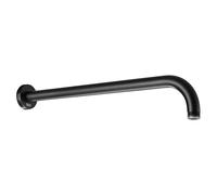 Roca - Brazo de Ducha de Pared 400 mm, Negro Mate | Diseño Moderno y Minimalista | Compatible con rociadores de ½ | Instalación fácil y Duradera