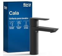 Roca A5A326ENB0 Mezclador Lavabo, Cuerpo Liso, Coleccion Cala, Negro Mate