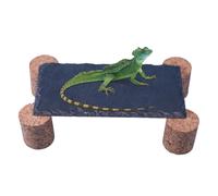 Roca Calefactora para Tortugas,Roca para Terrario con Soporte De Corcho para Reptiles | Refugio Natural Impermeable para Escalar y Descansar En Acuarios De Agua Dulce para Serpientes y