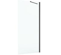 Roca Capital mampara de ducha 80 cm negro mate/vidrio transparente AM4408016M