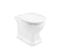 Roca Carmen Inodoro de cisterna alta con tecnología rimless de 56 cm fabricado en porcelana de color blanco - Blanco