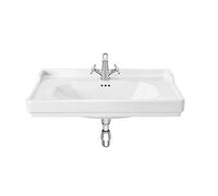 Roca,Carmen,Lavabo de porcelana mural para pedestal,Blanco,800mm x 500mm x 225mm,A3270A0000
