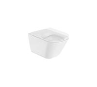Roca,Clean Rim,SQUARE - Taza suspendida Rimless con fijaciones ocultas y salida horizontal,Blanco,350mm x 540mm x 400mm,A34647L000