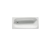 ROCA CONTESA Bañera de forma rectangular de 170 cm fabricada en acero de color blanco - Con válvula automática con sifón / Con 1 faldón frontal y 2 faldones laterales