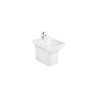 ROCA DAMA A357787000 Bidet de un agujero para grifería de 36 cm fabricado en porcelana de color blanco - Con tapa amortiguada