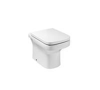 Roca,Dama,Taza compacta adosada a pared con salida dual para inodoro de tanque alto, tanque empotrable o fluxor,Blanco,360mm x 520mm x 400mm,A347787000
