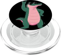 Roca de cocodrilo en Divertido diseño Vintage de Reptil PopSockets PopGrip para MagSafe