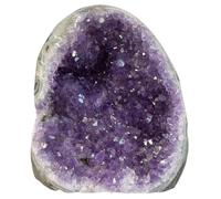 Roca de cristal de amatista 300-400 g natural - Geoda de amatista Cristales de energía positiva y piedras espirituales para la decoración del hogar de la oficina del coche