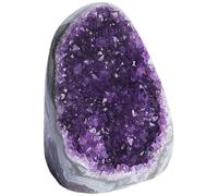 Roca de cristal de amatista, geoda de amatista natural, 100-300 g, cristales de energía positiva y piedras curativas para decoración del hogar, la oficina y el automóvil.