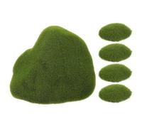 Roca de Musgo Realista de Espuma Verde para Decoración de Mesa | Textura Fina y Aspecto Natural, Adecuado para Micro Paisajes y Adornos de Escritorio