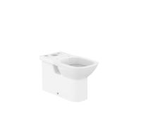 Roca Debba SQUARE A34299B00U - Taza con salida dual para inodoro de tanque bajo, Blanco, 355 x 655 x 760 mm
