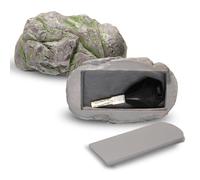 Roca Falsa, Caja Fuerte para Apariencia Al Aire Libre Llavero Piedra Exterior Ocultar Llave Contenedor Esconder Llaves Seguridad Secreta Jardín Patio Geocaching Accesorios Casa