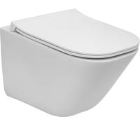 Roca Gap conjunto taza de inodoro + tapa suspendido sin reborde blanco A34H473000