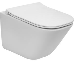 Roca Gap conjunto taza de inodoro + tapa suspendido sin reborde blanco A34H473000
