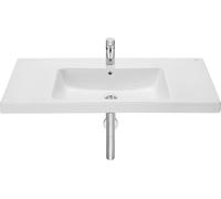 Roca,The Gap,Lavabo de porcelana mural,Blanco,repisa integrada,1000mm x 460mm x 175mm,A3270MA000
