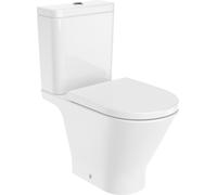 Roca,The Gap,ROUND - Taza Rimless con salida dual para inodoro de tanque bajo,Blanco,370mm x 655mm x 790mm,A3420N8000