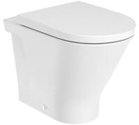 Roca Gap Round taza de inodoro de pie sin reborde blanco A3470N7000