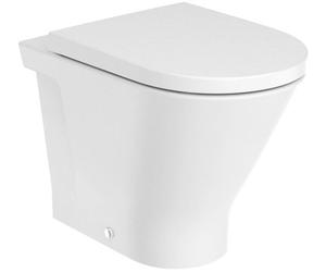 Roca Gap Round taza de inodoro de pie sin reborde blanco A3470N7000