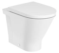 Roca Gap Round taza de inodoro de pie sin reborde blanco A3470N7S00