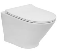 Roca Gap Round taza de inodoro suspendido sin reborde blanco A3460NBS00