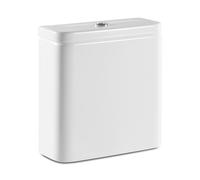 Roca,The Gap,SQUARE - Cisterna de doble descarga 4,5/3L con alimentación inferior para inodoro,Blanco,365mm x 150mm x 390mm,A341470000