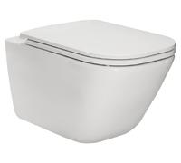 Roca Gap taza de inodoro con asiento de cierre suave suspendido sin reborde blanco A34H470000
