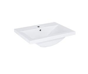 Roca Hebe lavabo 61.5x39.5 cm rectangular para mueble blanco brillante A3272A1000
